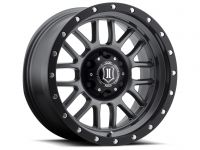 ICON Alloys Alpha, Gun Metal, 17 x 8.5 / 6 x 5.5, 0mm Offset, 4.75" BS