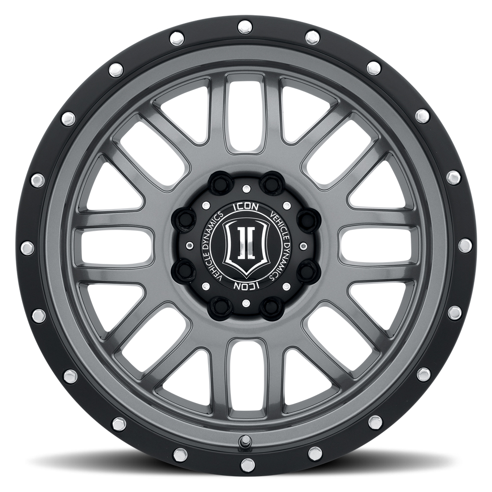 ICON Alloys Alpha, Gun Metal, 20 x 9 / 5 x 150, 16mm Offset, 5.625" BS