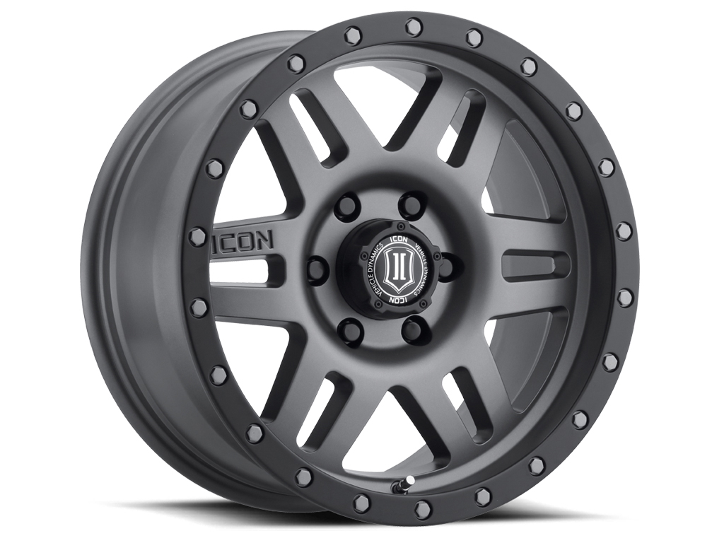 ICON Alloys Six Speed, Titanium, 17 x 8.5 / 6 x 5.5, 0mm Offset, 4.75" BS