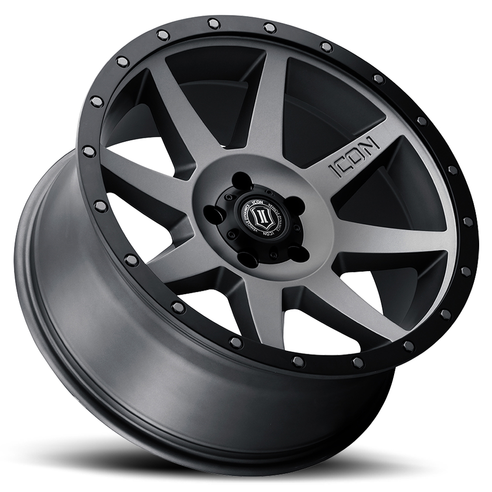 ICON Alloys Rebound, Titanium, 20 x 9 / 6 x 6.5, 0mm Offset, 5" BS