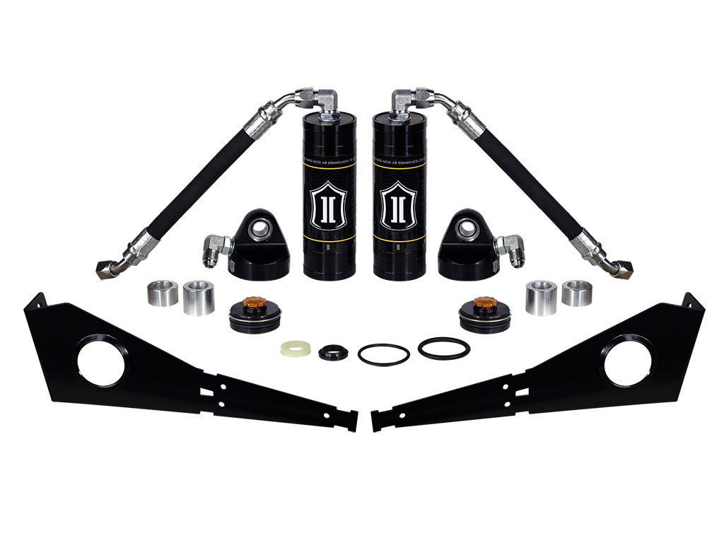 ICON 2005-2023 Toyota Tacoma/2003-2024 4Runner/2007-2014 FJ Cruiser, Front, Coilover Reservoir Upgrade Kit w/ Seals, Pair