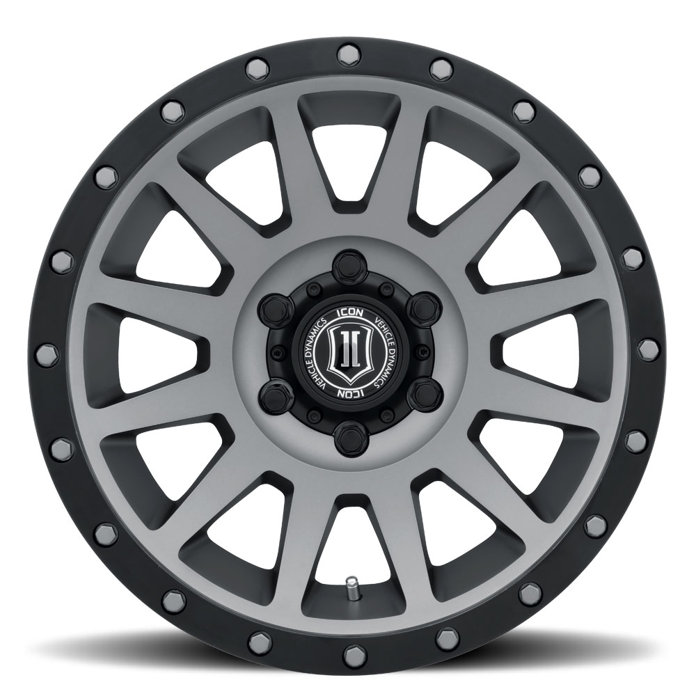 ICON Alloys Compression, Titanium, 18 x 9 / 6 x 5.5, 0mm Offset, 5" BS