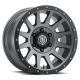 ICON Alloys Compression, Titanium, 18 x 9 / 6 x 5.5, 0mm Offset, 5" BS