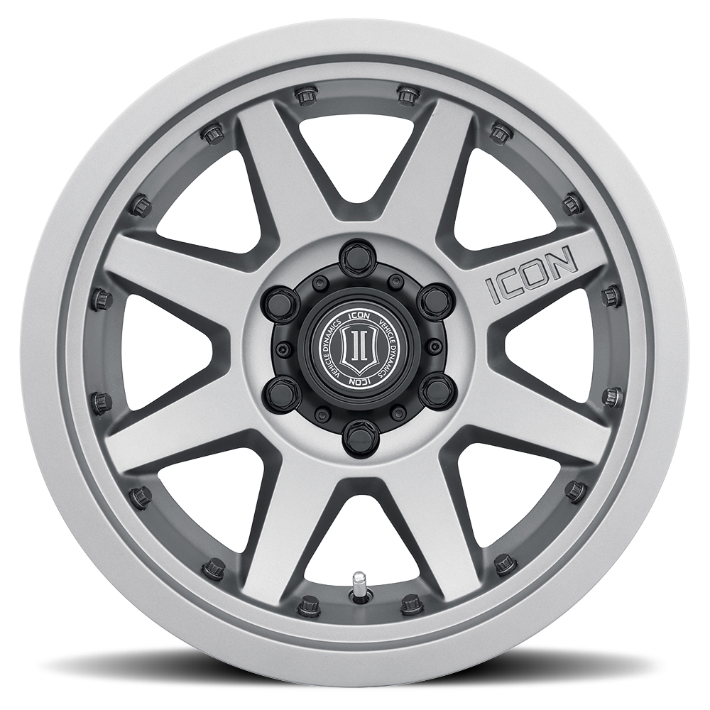 ICON Alloys Rebound Pro, Titanium, 17 x 8.5 / 6 x 5.5, 0mm Offset, 4.75" BS