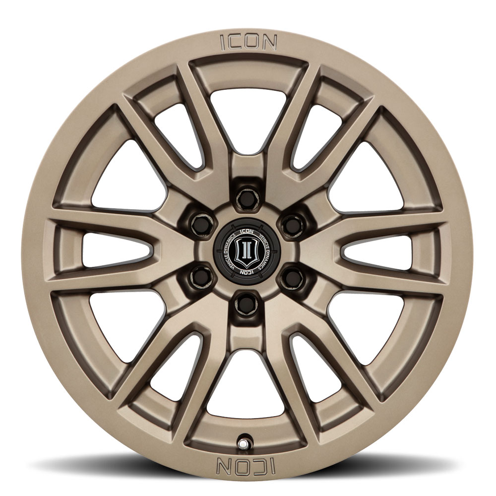 ICON Alloys Vector 6, Bronze, 17 x 8.5 / 6 x 5.5, 0mm Offset, 4.75" BS