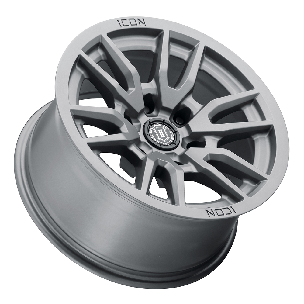 ICON Alloys Vector 6, Titanium, 17 x 8.5 / 6 x 5.5, 0mm Offset, 4.75" BS