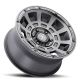 ICON Alloys Thrust, Smoked Satin Black, 17 x 8.5 / 6 x 5.5, 0mm Offset, 4.75" BS