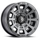 ICON Alloys Thrust, Smoked Satin Black, 17 x 8.5 / 6 x 5.5, 0mm Offset, 4.75" BS