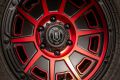 ICON Alloys Victory, Satin Black w/Red, 17 x 8.5 / 6 x 5.5, 0mm Offset, 4.75" BS