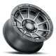 ICON Alloys Victory, Smoked Satin Black, 17 x 8.5 /6 x 5.5, 0mm Offset, 4.75" BS