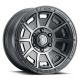 ICON Alloys Victory, Smoked Satin Black, 17 x 8.5 /6 x 5.5, 0mm Offset, 4.75" BS