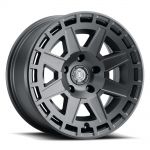 ICON Alloys Compass, Satin Black, 17 x 8.5 / 6 x 5.5, 0mm Offset, 4.75" BS