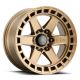 ICON Alloys Raider, Satin Brass, 17 x 8.5 / 6 x 5.5, 0mm Offset, 4.75" BS