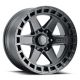 ICON Alloys Raider, Satin Black, 17 x 8.5 / 6 x 5.5, 0mm Offset, 4.75" BS