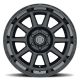 ICON Alloys Recoil, Gloss Black, 20 x 10 / 6 x 5.5, -24mm Offset, 4.5" BS