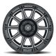 ICON Alloys Recoil, Gloss Black w/Milled Windows, 20x10/6x5.5, -24mm OS, 4.5" BS