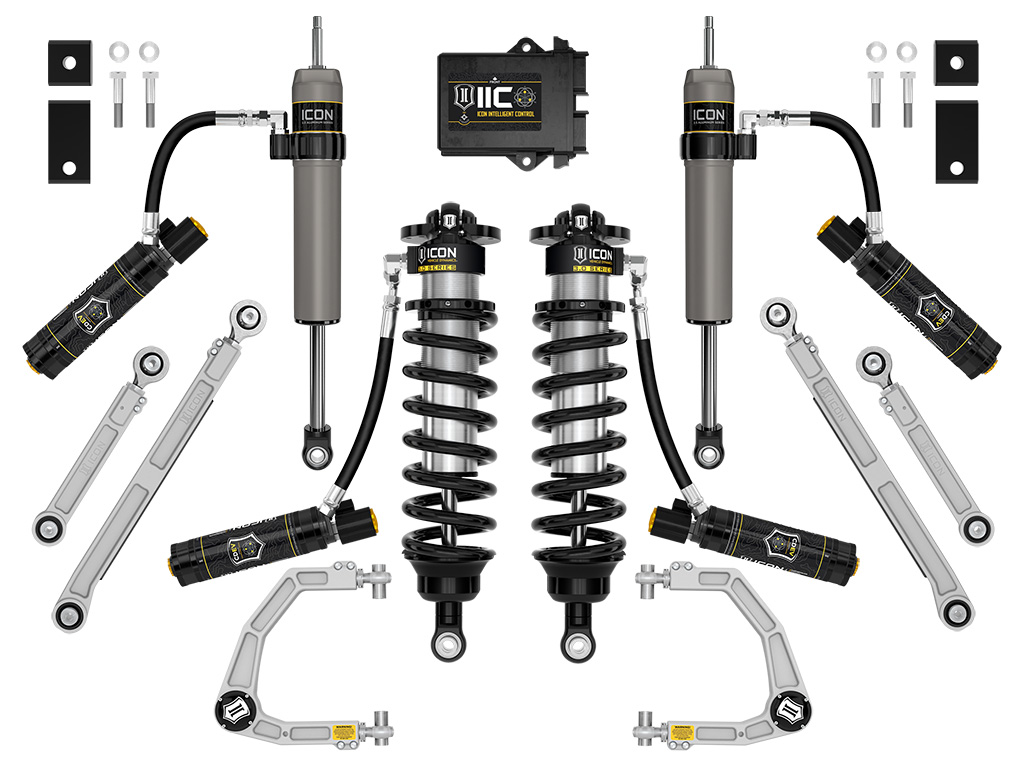 ICON 2022-2024 Toyota Tundra, 1.25-3.25" Lift, Stage 4, 3.0 Suspension System, Billet