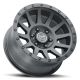 ICON Alloys Compression, Double Black, 17 x 8.5 / 6 x 5.5, 0mm Offset, 4.75" BS