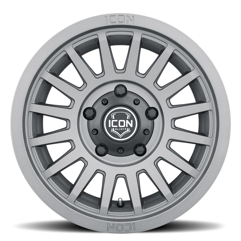 ICON Alloys Recon SLX, Charcoal, 17 x 8.5 / 6 x 5.5, 0mm Offset, 4.75" BS