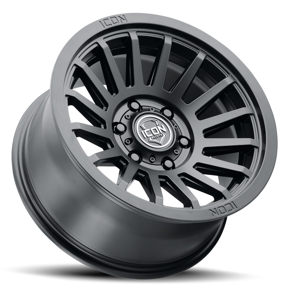 ICON Alloys Recon SLX, Satin Black, 17 x 8.5 / 6 x 5.5, 0mm Offset, 4.75" BS