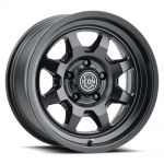 ICON Alloys Nuevo, Satin Black, 17 x 8.5 / 6 x 5.5, 0mm Offset, 4.75" BS