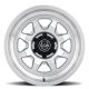 ICON Alloys Nuevo, Silver Machined, 17 x 8.5 / 6 x 5.5, 0mm Offset, 4.75" BS