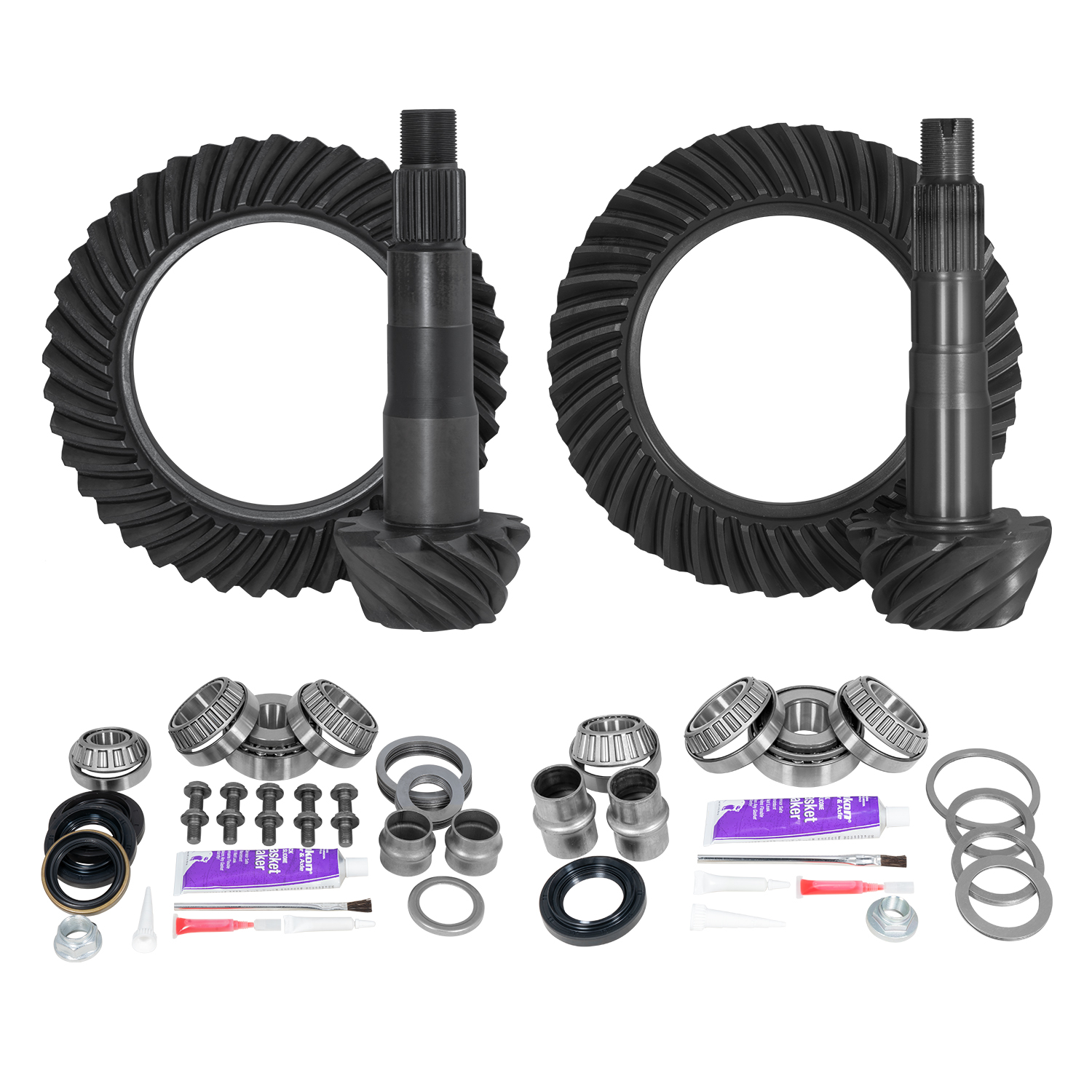 Ring & Pinion Gear Kit Package Front & Rear with Install Kits - Toyota 8.4/8"IFS