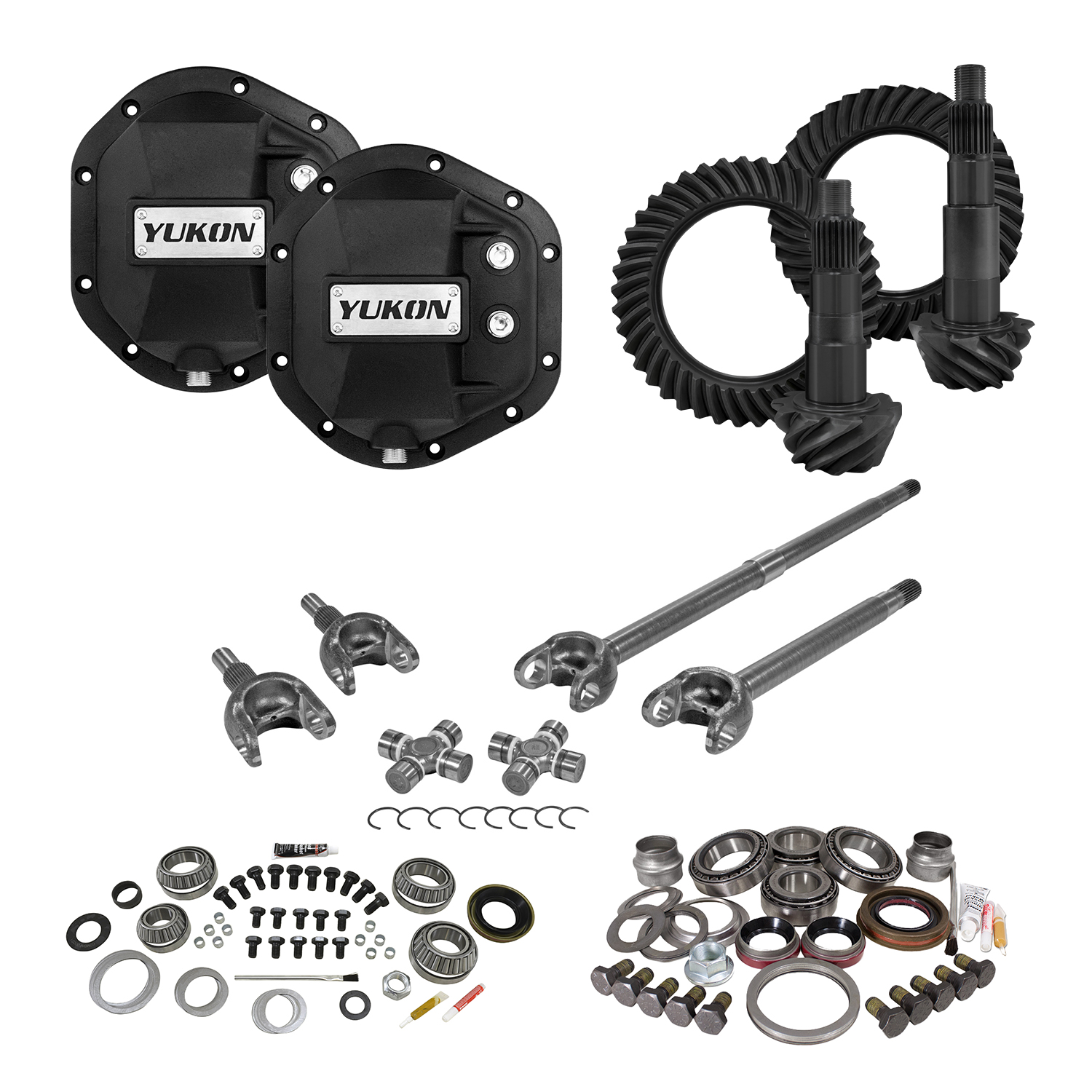 Yukon Stage 3 Jeep JK Re-Gear Kit w/Covers, Front Axles, Dana 44, 5.38 Ratio