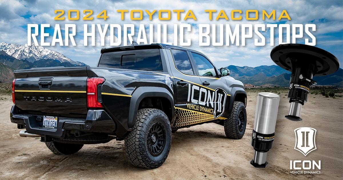 New for ICON: 2024 Toyota Tacoma Rear Hydraulic Bumpstops