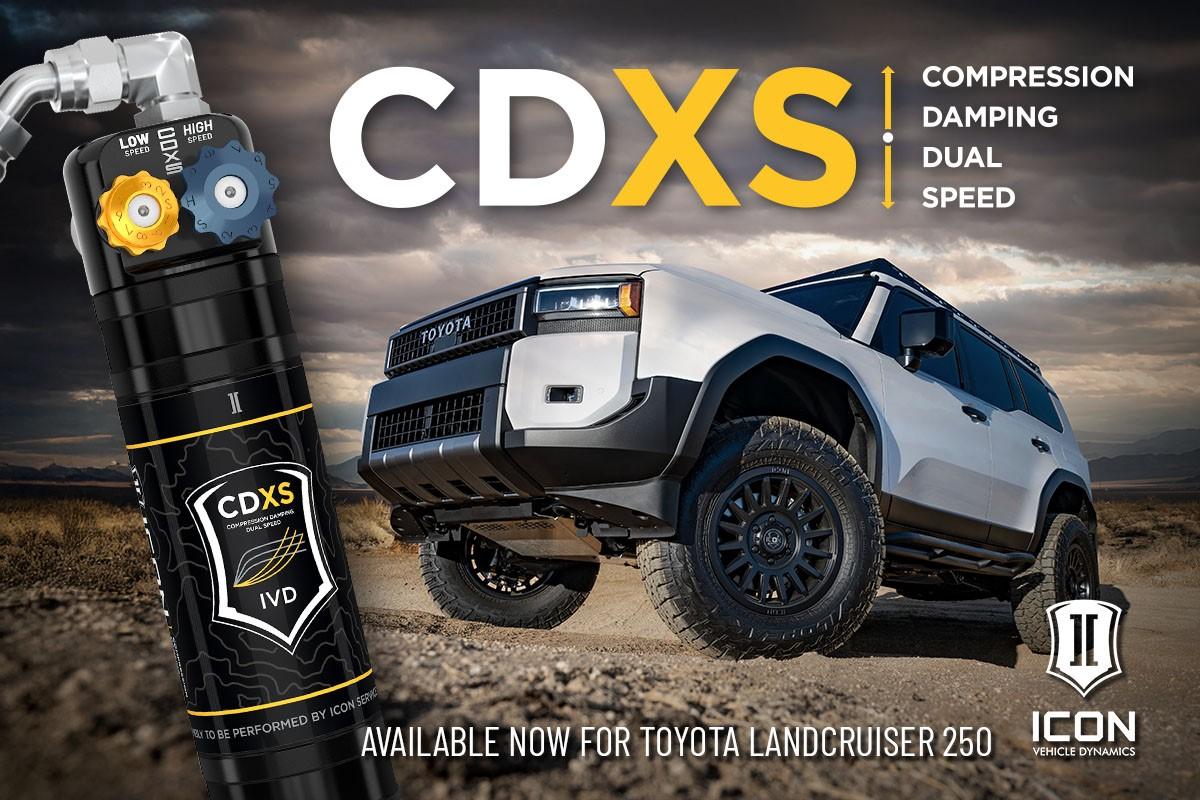 New ICON Products: 2024 Toyota Landcruiser 250 CDXS Coilovers & Complete Suspension Systems