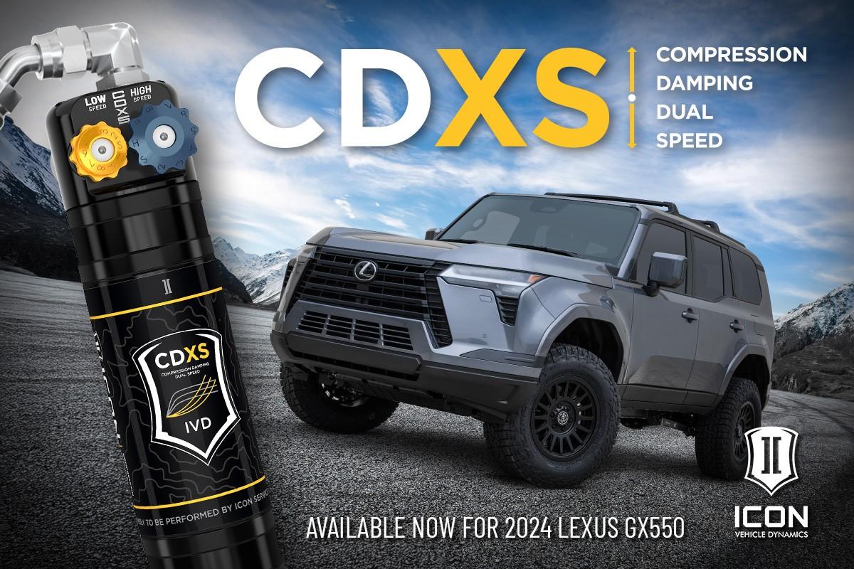 NEW ICON Products: 2024 Lexus GX550 CDXS Coilovers & Complete Suspension Systems